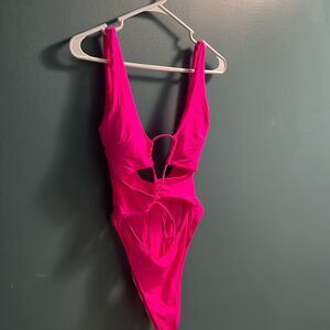 Pink One Piece Swim 0128